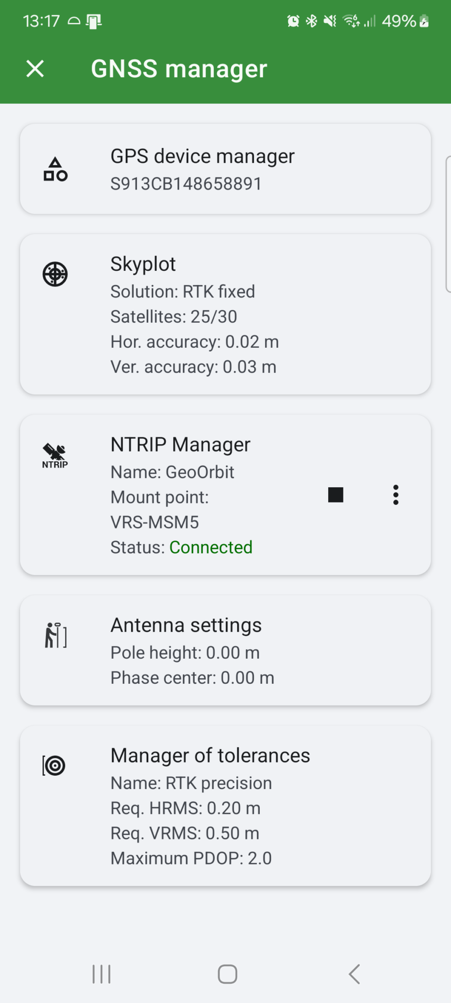 Locus GIS brings a built-in NTRIP client and tools for higher accuracy ...